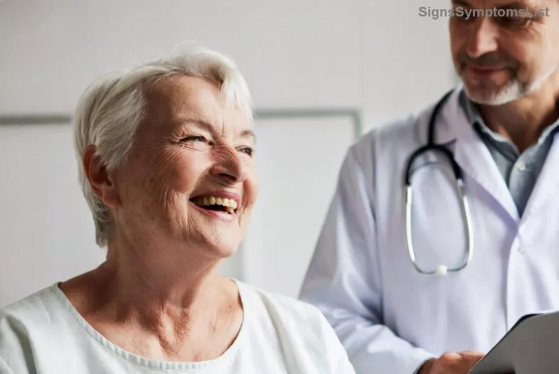 Medical professional discussing ovarian cancer treatment options