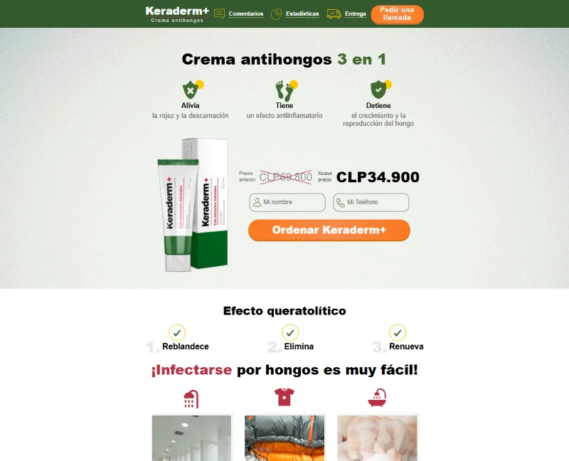 Imagen de Keraderm+ mostrando su aplicación en la piel