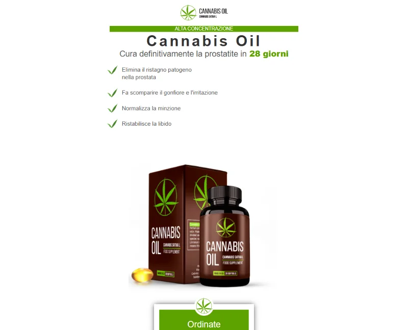 Immagine Cannabis Oil benefici