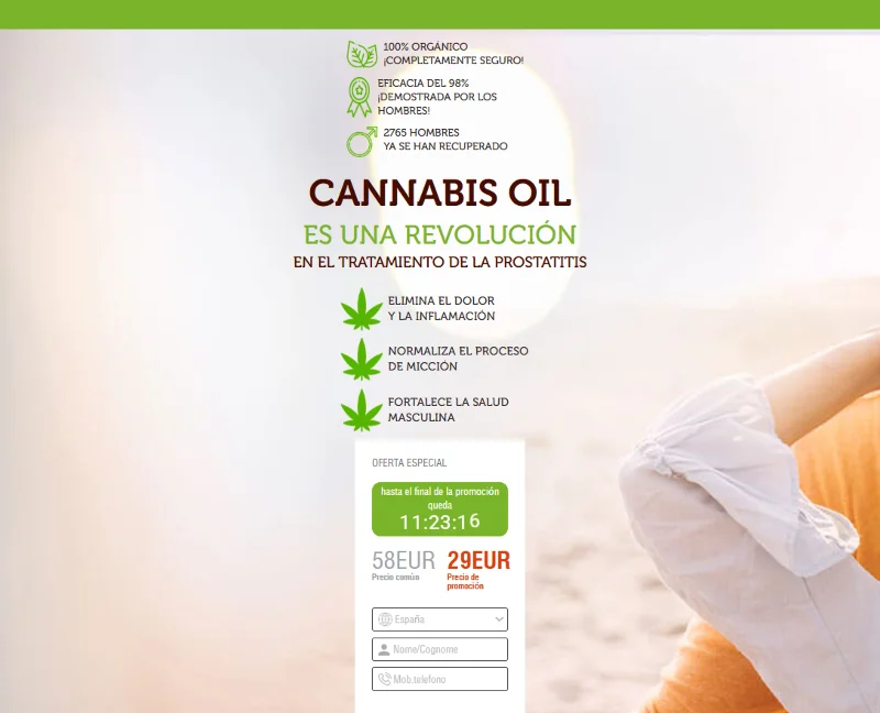 Imagen del aceite de cannabis en España