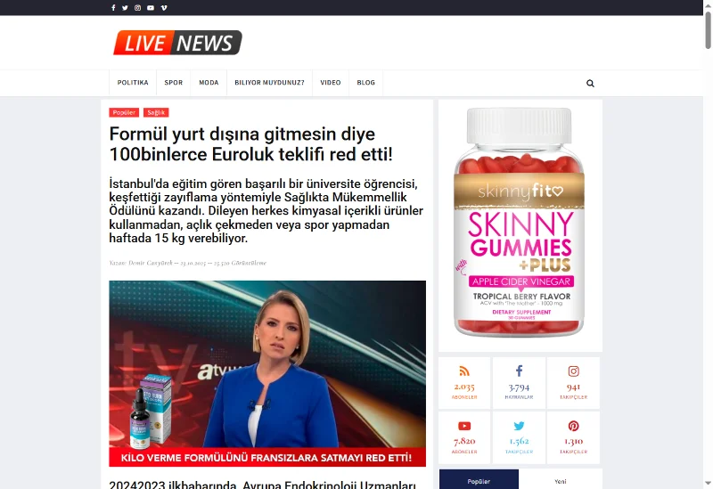 Skinny Gummies Ürün Görseli